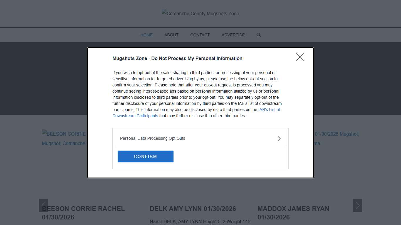 Comanche County Mugshots Zone